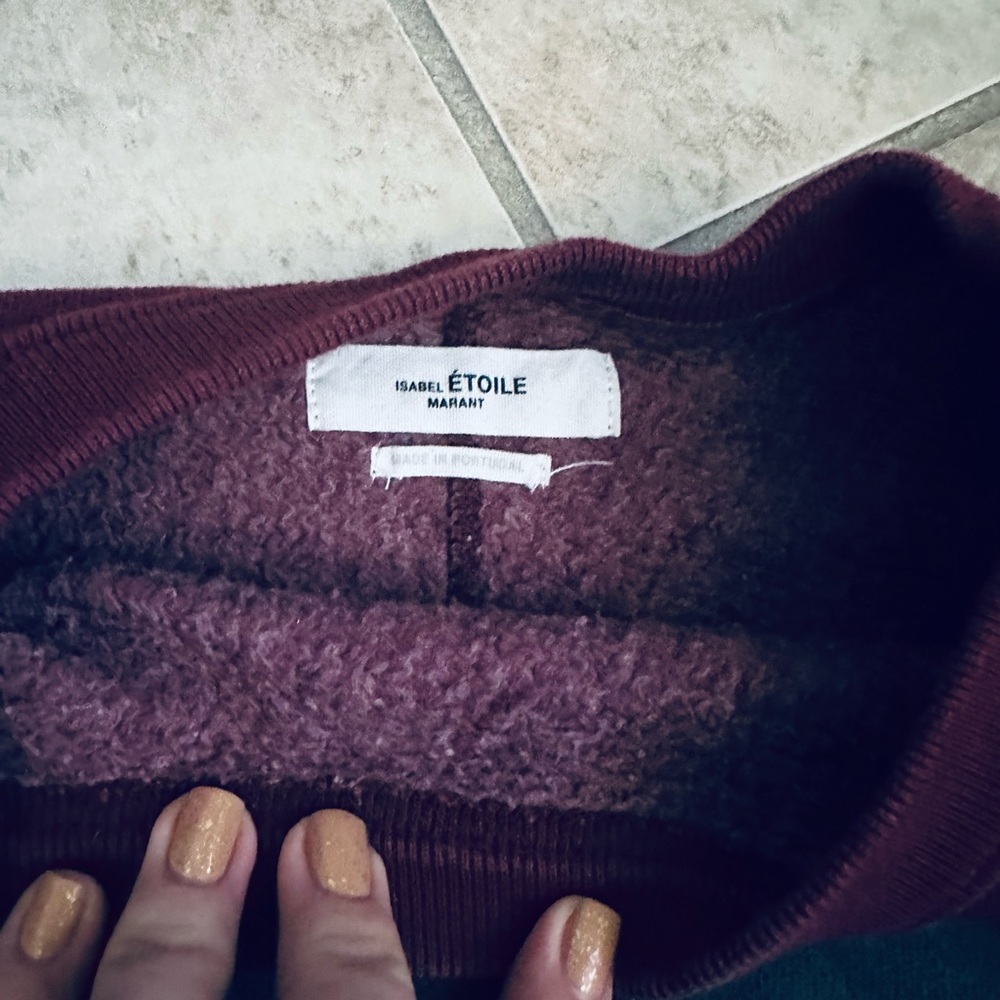 Isabel Marant Gallian Sweatshirt - Burgundy - Picture 9 of 13